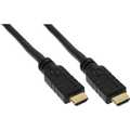 InLine HDMI kabel,  High Speed HDMI kabel met Ethernet, M/M, zwart, vergulde contacten, 1.5m