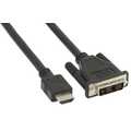 InLine HDMI-DVI kabel,  HDMI Male naar DVI Male 18+1, zwart, 1m