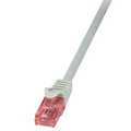 Patch Cable Cat.6 UTP grey 0,25 m LogiLink