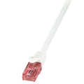 Patch Cable Cat.6 UTP white 0,25 m LogiLink