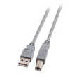 USB2.0 Connection A-B, male/male, grey 2m